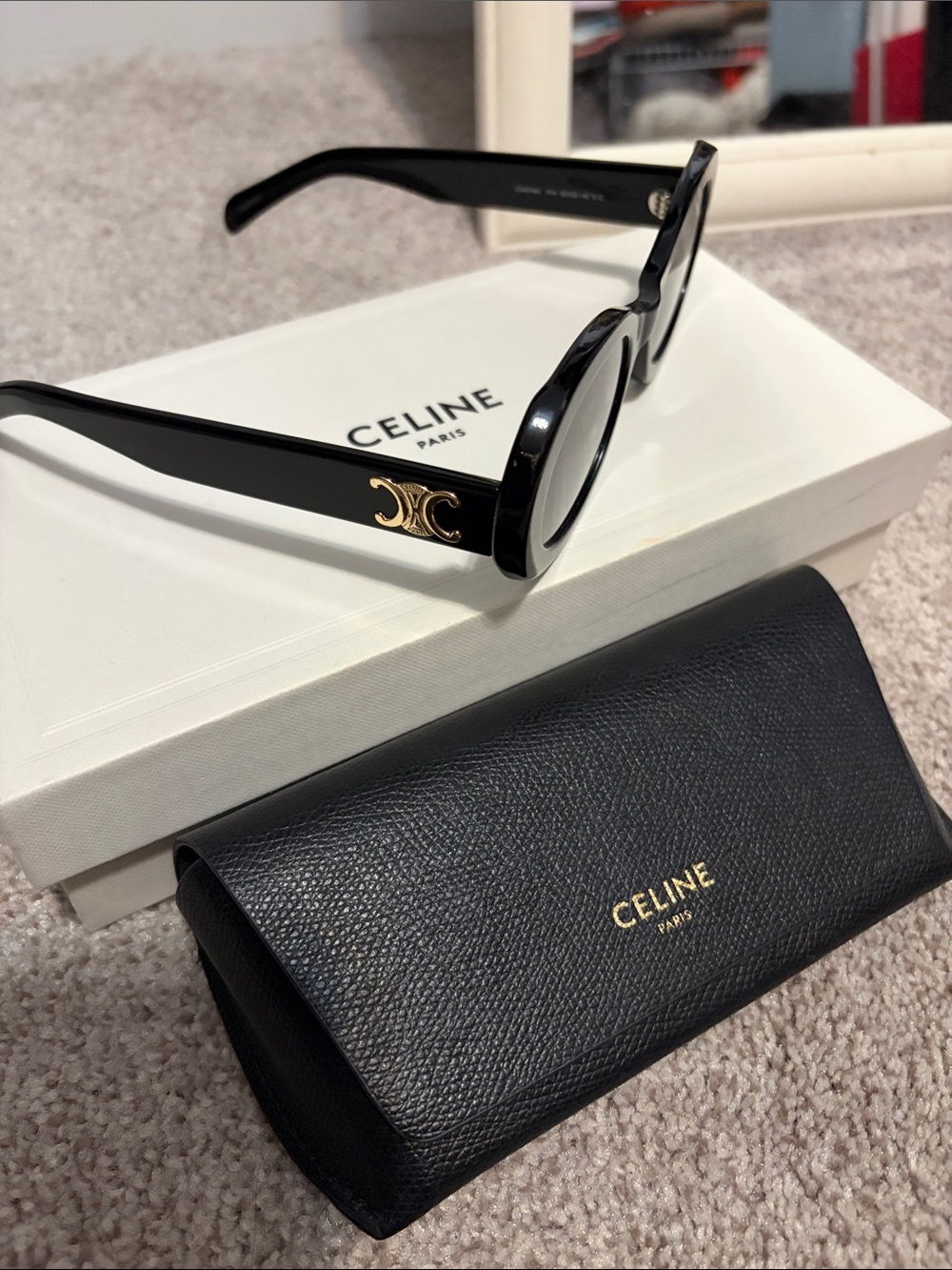Celine Triomphe Oval Sunglasses - Picture 10 of 10
